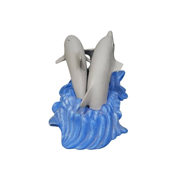 Vintage Gator Ceramic Molds Dolphin Jumping Sculpture Figurine Handmade Painted - Picture 5 of 8